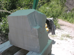 I cut off the practice face