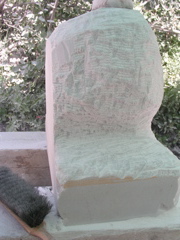 Start rounding the head