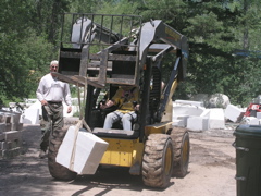 My stone on the move