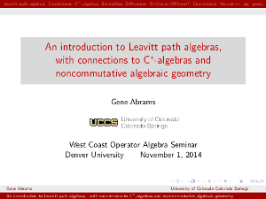 Slides of Gene Abrams